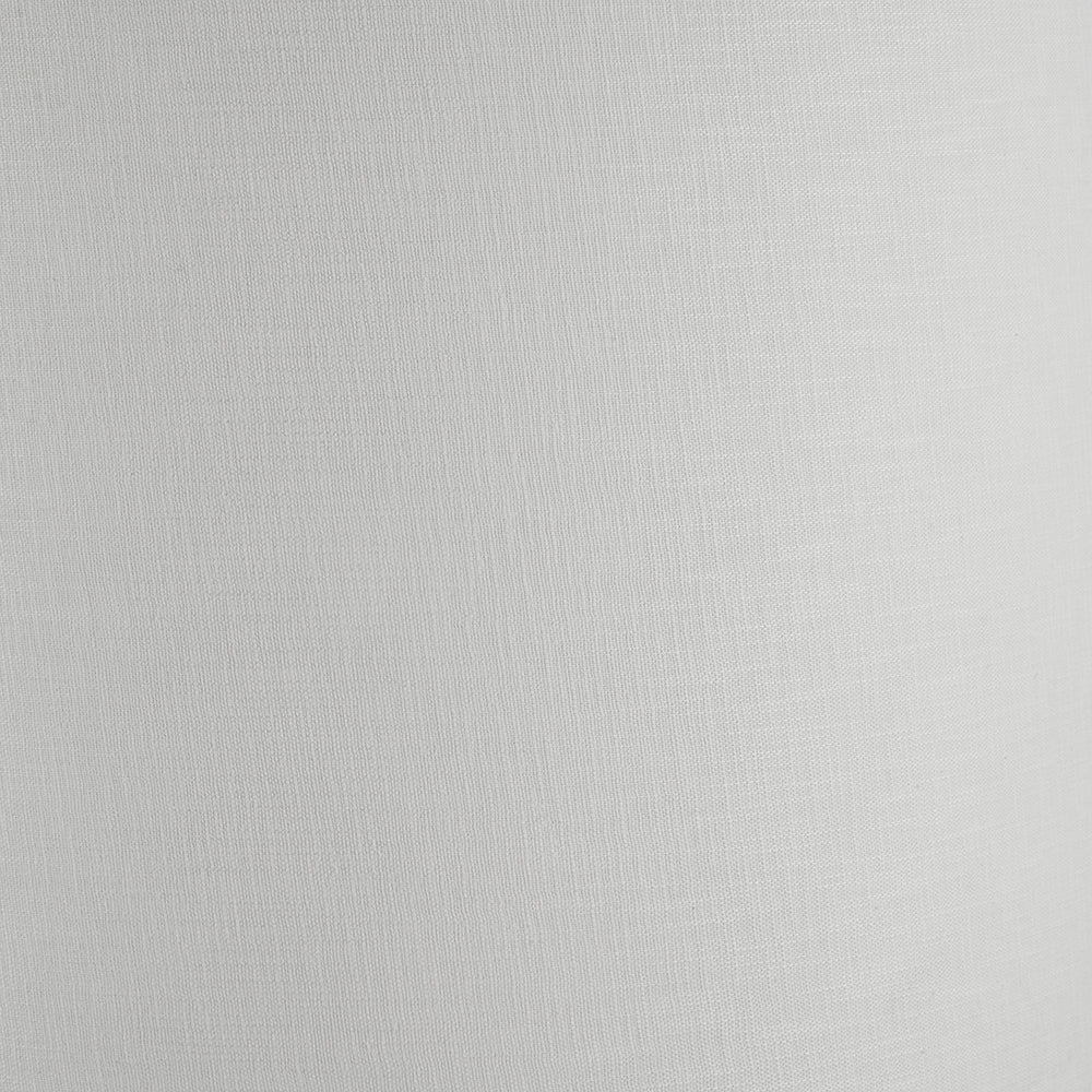 Lino 45cm White Self Lined Linen Cylinder Lampshade