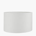 Lino 35cm White Self Lined Linen Cylinder Lampshade