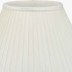 Bacall 30cm Almond Silk Knife Pleat Empire Lampshade