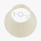 Bacall 40cm Almond Silk Knife Pleat Empire Lampshade