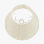 Bacall 40cm Almond Silk Knife Pleat Empire Lampshade