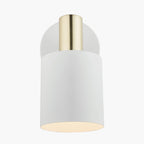 Biba White and Gold Wall Light