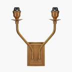 Tatiana Antique Brass Metal Double Wall Light