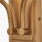 Tatiana Antique Brass Metal Double Wall Light