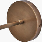 Lenox Conical Ribbed Glass with Antique Brass Fitting Wall Light