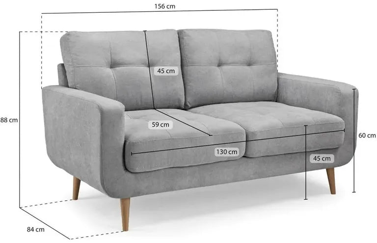 Aurora Sofa Grey 2 Seater