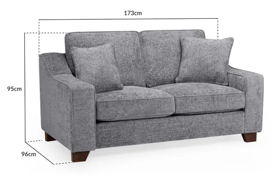 Nebraska Sofa Slate 2 Seater