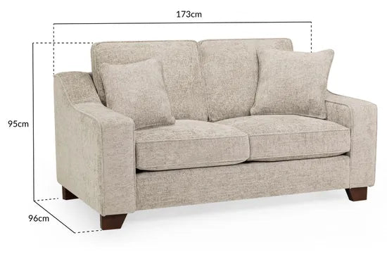 Nebraska Sofa Stone 2 Seater
