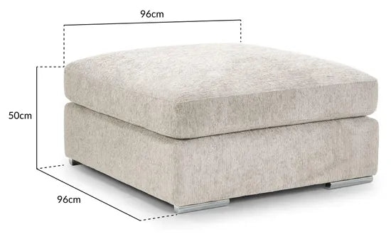 Naples Sofa Beige Footstool