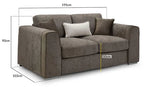 Naples Sofa Mocha 2 Seater