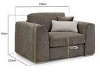 Naples Sofa Mocha Armchair