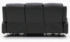Alva Electric Recliner Sofa Black 3 Seater