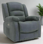 Alva Electric Recliner Sofa Grey Armchair
