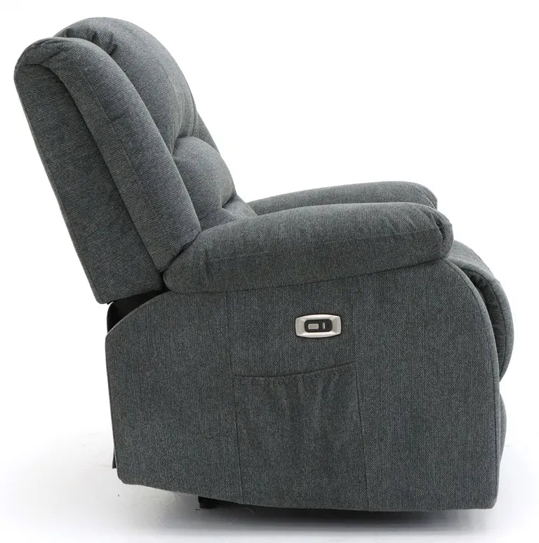 Alva Electric Recliner Sofa Grey Armchair