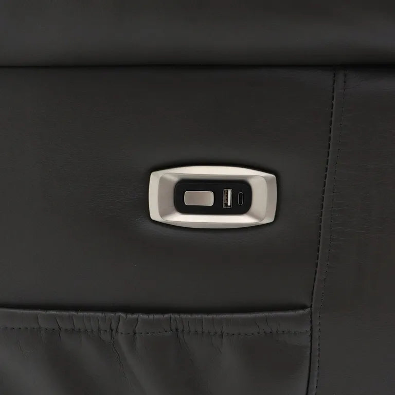 Alva Electric Recliner Sofa Grey 3 Seater