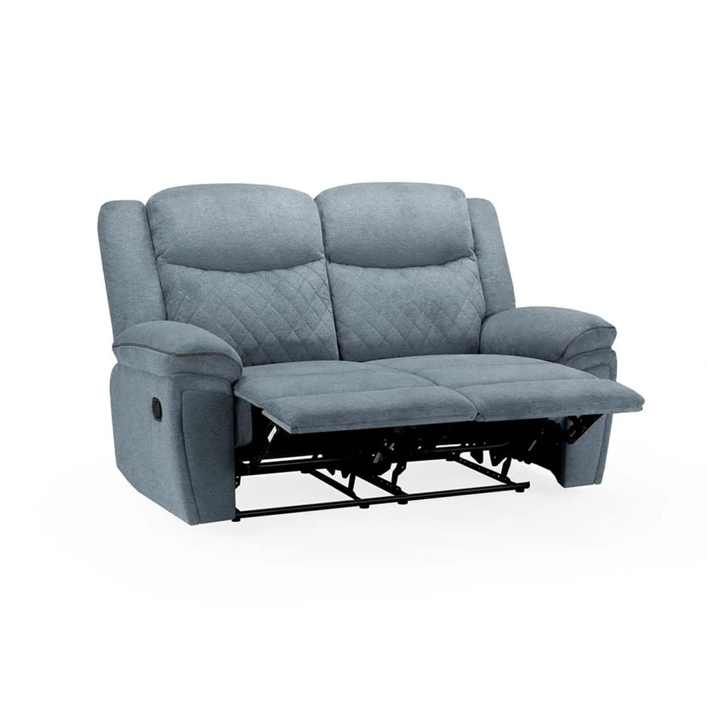 Myra 2 Seater Manual Recliner Grey Fabric