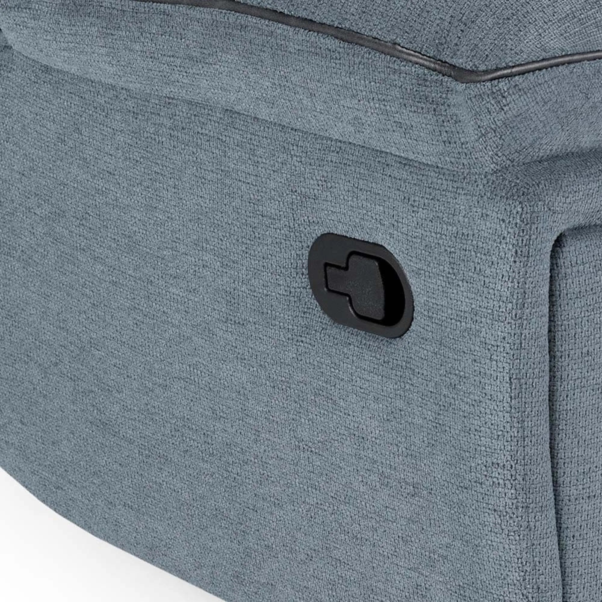 Myra Armchair Manual Recliner Grey Fabric