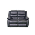 Conrad Manual Recliner Sofa Black 2 Seater