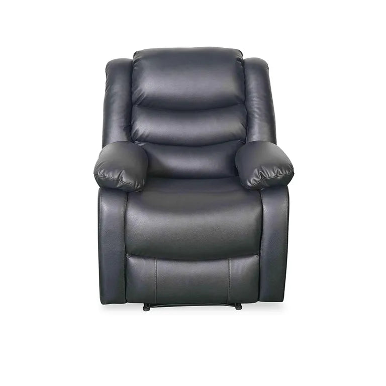 Conrad Manual Recliner Sofa Black Armchair