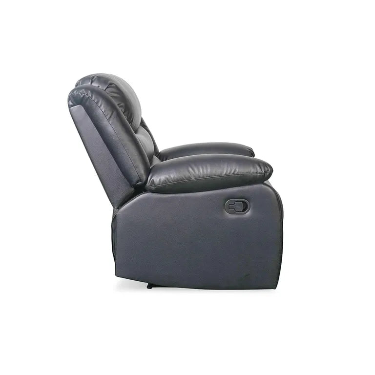 Conrad Manual Recliner Sofa Black Armchair