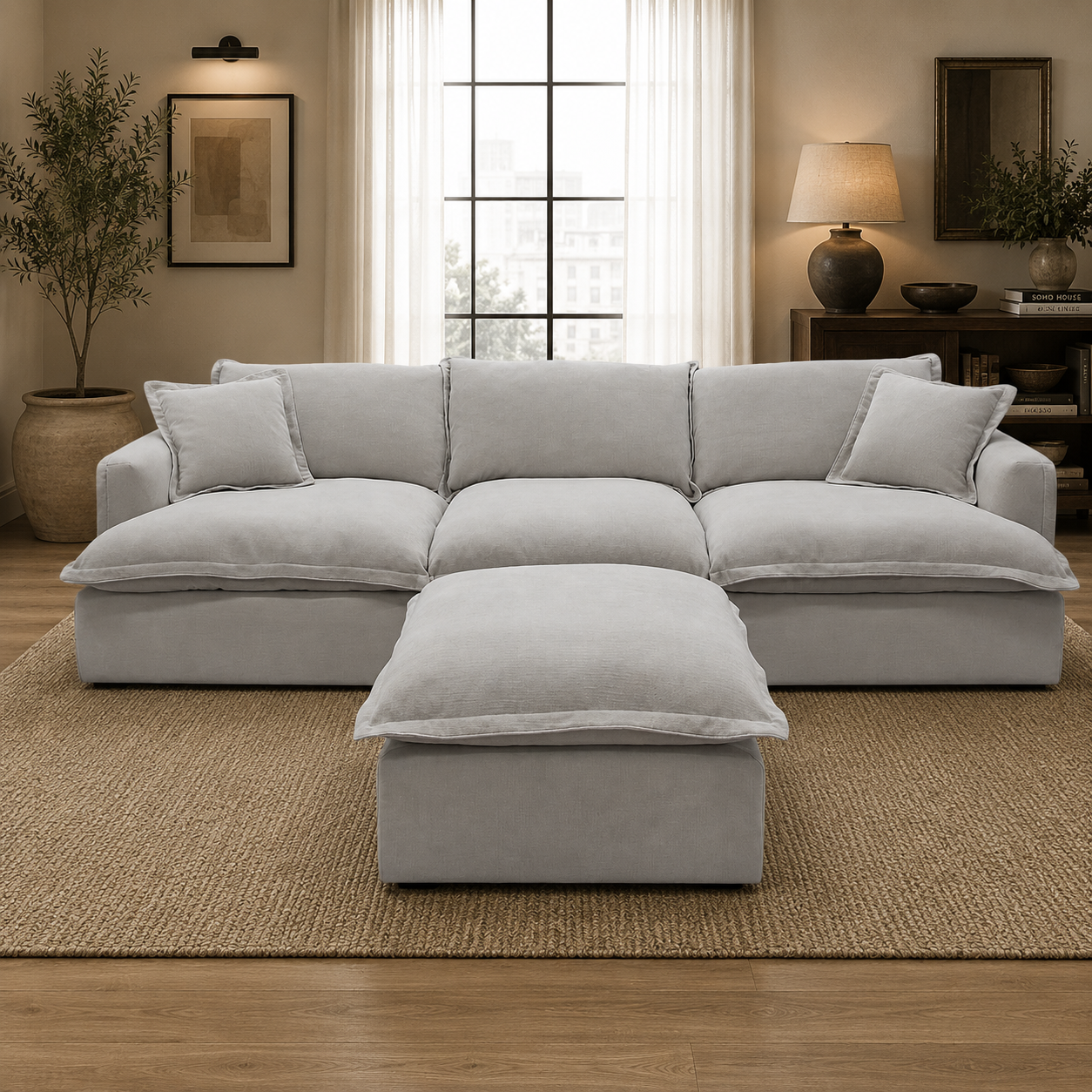 Santa Barbara Modular Sofa Stone
