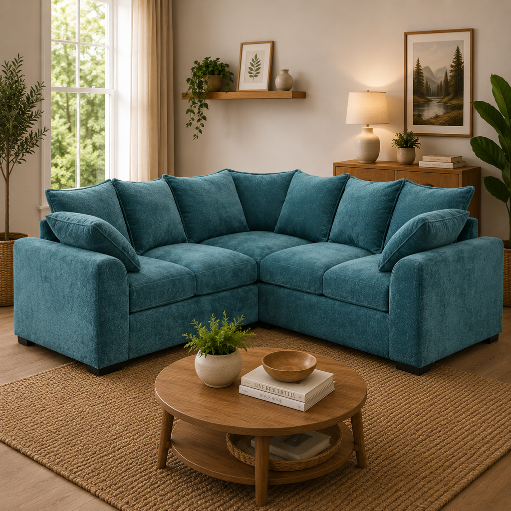 Colbee Sofa Teal Large Corner