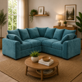 Colbee Sofa Teal Large Corner