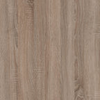 Chelsea Living Tall Glazed Narrow Display Unit (RHD) in White with a Truffle Oak Trim