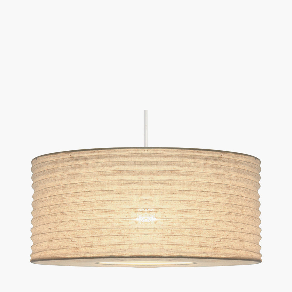Patpong 50cm White Jute Easy Fit Pendant