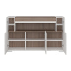 Toronto 3 Door Sideboard with open shelving (inc. Plexi Lighting)