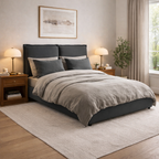 SUNDAY DEEP GREY DOUBLE BED