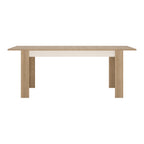 Lyon Large Extending Dining Table 160-200cm in Riviera Oak/White High Gloss