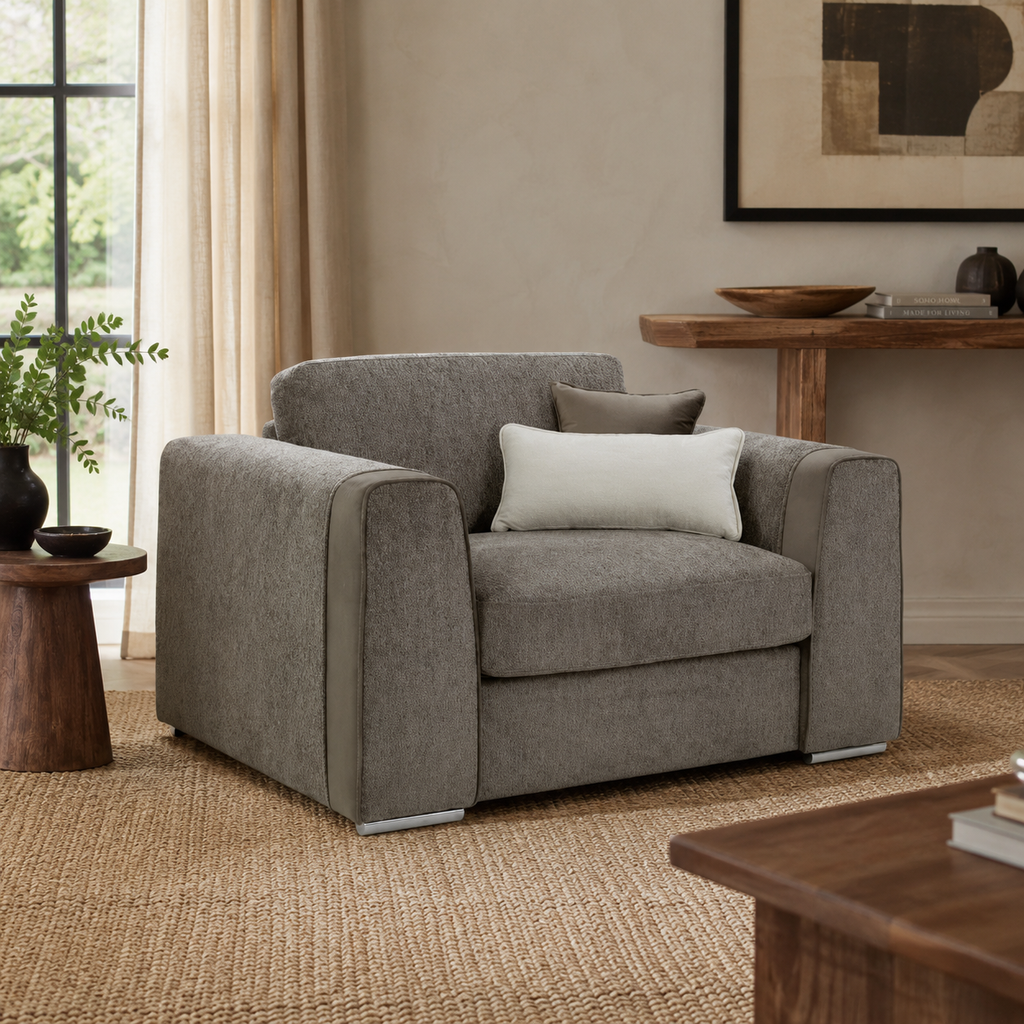 Naples Sofa Mocha Armchair