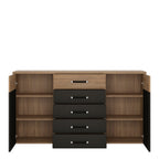 Monaco 2 Door 5 Drawer Wide Cupboard