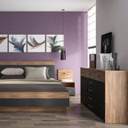 Monaco 2 Door 5 Drawer Wide Cupboard