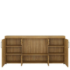 Cortina 4 Door Wide Glazed Sideboard in Grandson Oak