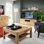 Cortina 2 Door 1 Drawer Tall TV Cabinet in Grandson Oak