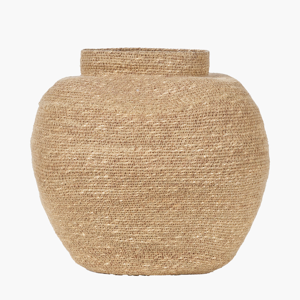 Seagrass Natural Urn Shaped Basket