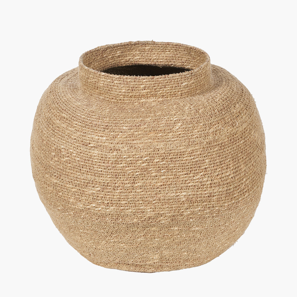 Seagrass Natural Urn Shaped Basket