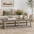 Rustic Column Coffee Table