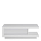 Lyon Designer Coffee Table in White and High Gloss
