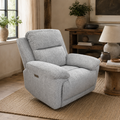 Owen Electric Recliner Grey Armchair