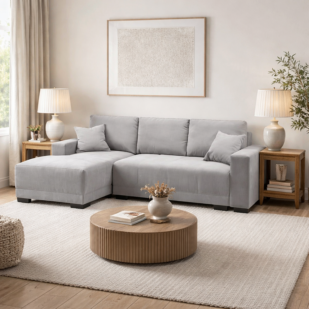 Cimiano Sofabed Grey Left Hand Facing Corner Eastley | Kip | Quercioli | Barete | Metropolitan | Portobello | Aissa Style