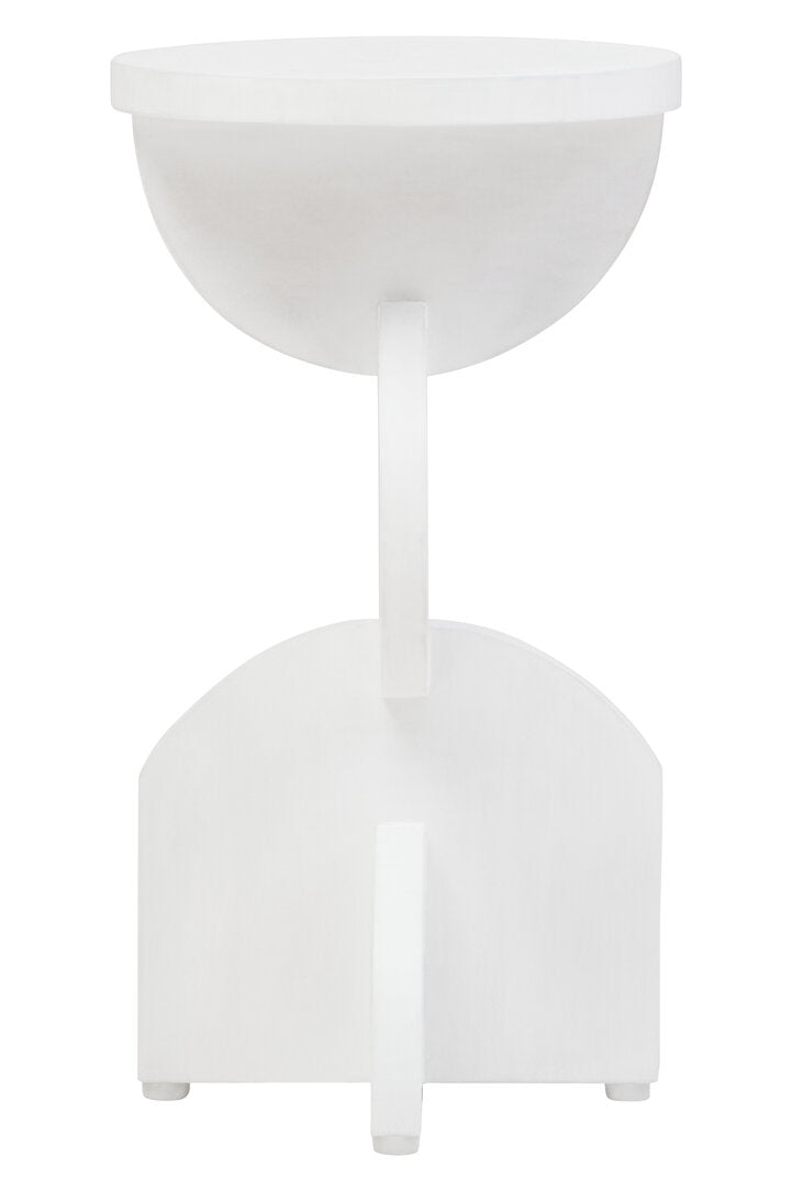 Walsa Whitewash Mango Wood Abstract Side Table