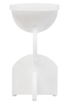 Walsa Whitewash Mango Wood Abstract Side Table