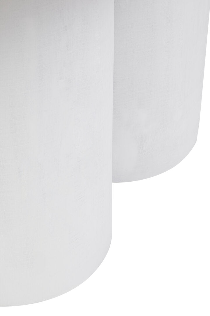 Walsa Whitewash Mango Wood Column Detail Coffee Table
