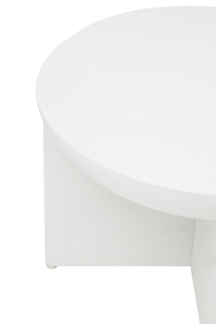 Walsa Whitewash Mango Wood Round Coffee Table