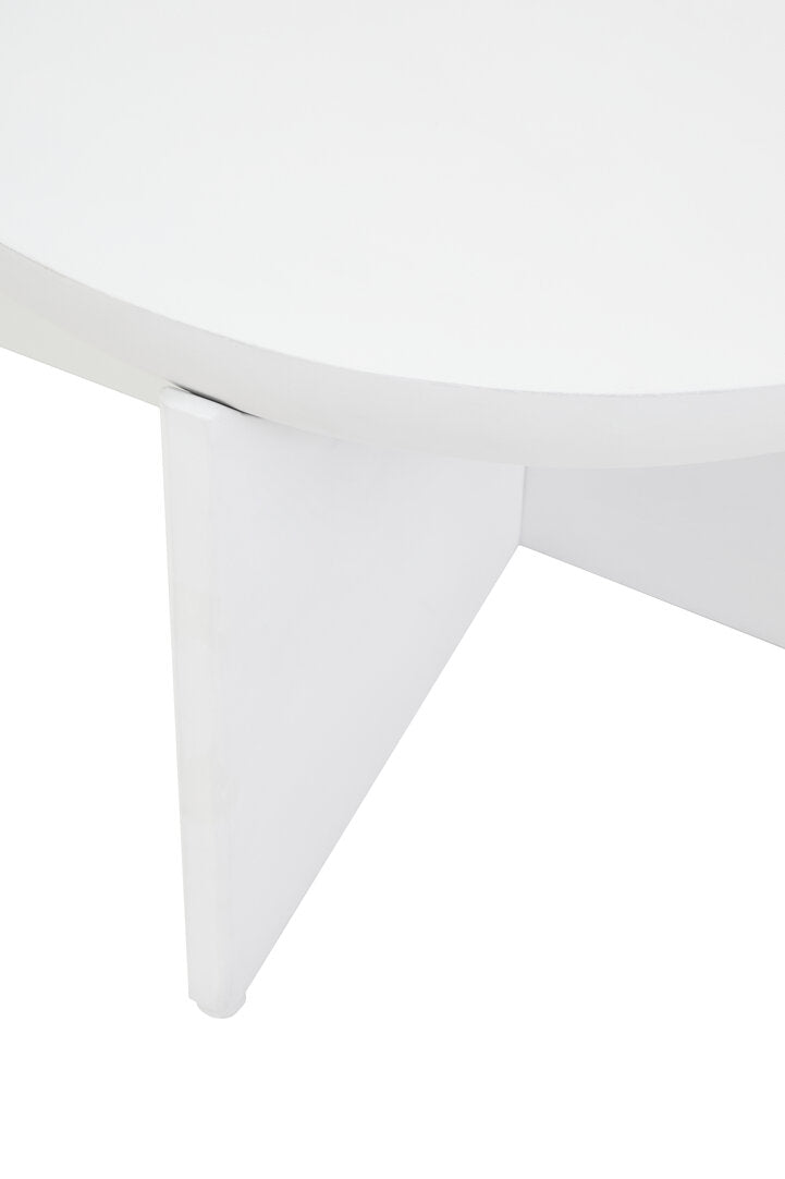 Walsa Whitewash Mango Wood Round Coffee Table