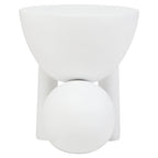 Walsa Whitewash Mango Wood Ball Detail Side Table