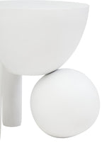 Walsa Whitewash Mango Wood Ball Detail Side Table